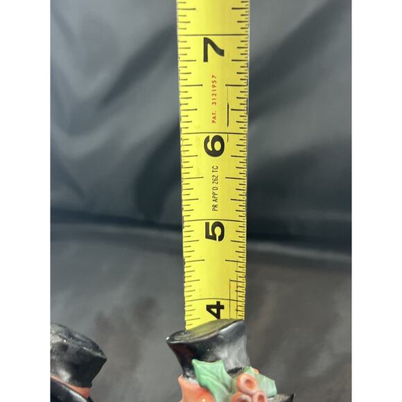 Vintage Allyson Nagel‎ 1995 Snowman Caroler Christmas 4.5" Tall lot of 2 chip - Picture 7 of 7